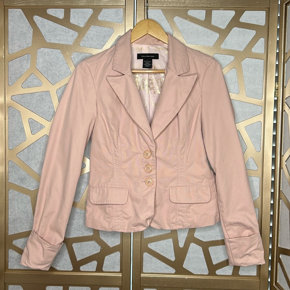 Calvin Klein Pink Button Jacket - image 1